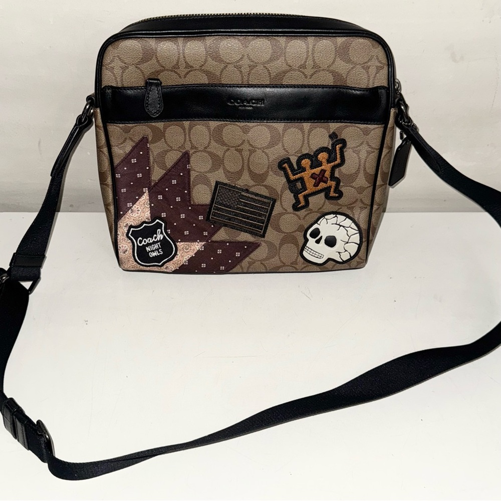 Coach x Keith Haring Patch Signature Coated Canvas messenger